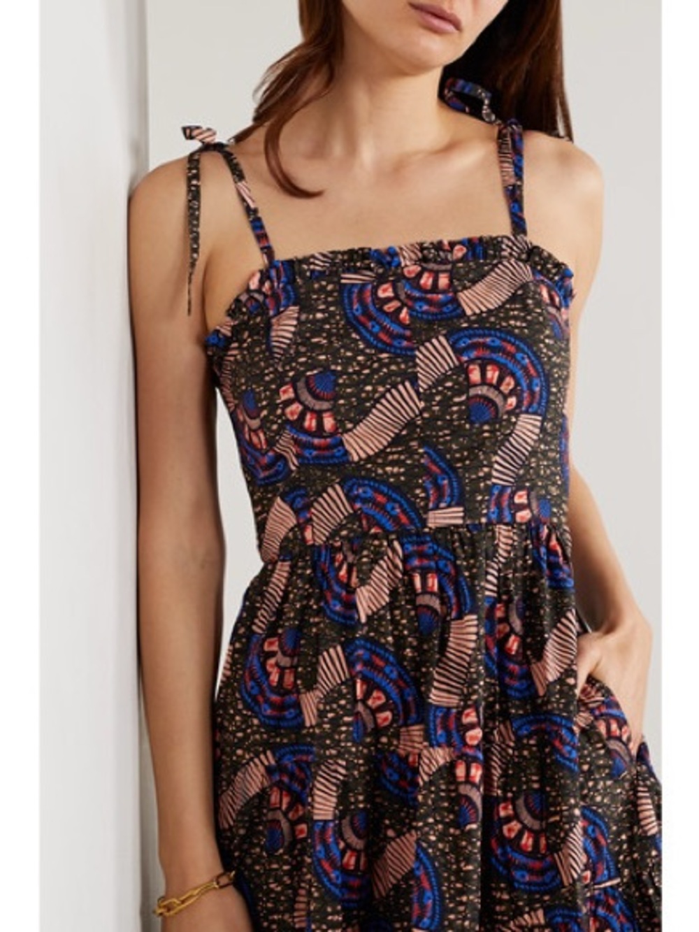 Ulla Johnson Ellyn Dress in the Army Print NWOT size 6 - Picture 4 of 8